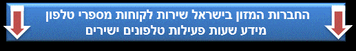 חברות המזון בישראל שירות לקוחות מספרי טלפון 